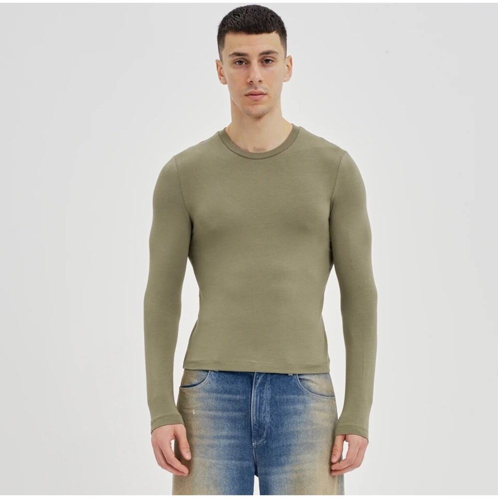 Salt Murphy NWT Olive Green Jessie Long Sleeve Shirt Small